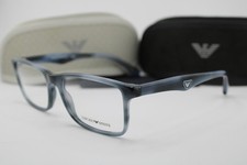 NEW EMPORIO ARMANI EA 3175 5024 BLUE HORN AUTHENTIC EYEGLASSES 56-18