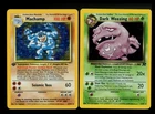 1st Machamp 8/102 Base Set 1999 Dark Weezing 14/82 Vintage Pokemon Card Lot WOTC