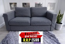 RRP:£599 IKEA VIMLE TWO SEATER GUNNRED GREY FABRIC SOFA LONDON DELIVERY (DFS)