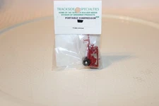 HO Scale Trackside Specialties, Portable Air Compressor Red, BNOS