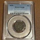 1870 Indian Head Cent Penny PCGS VG-8