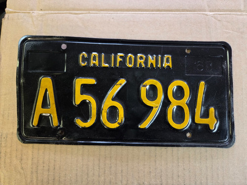 California black plate 63