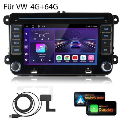 DAB+ Android 15 Für VW Golf 5 6 Passat Touran Polo Tiguan GPS RDS Navi Autoradio