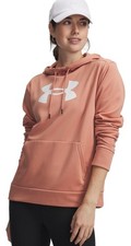 Under Armour Women's Fleece Big Logo Hoodie Canyon Pink 1389286-696