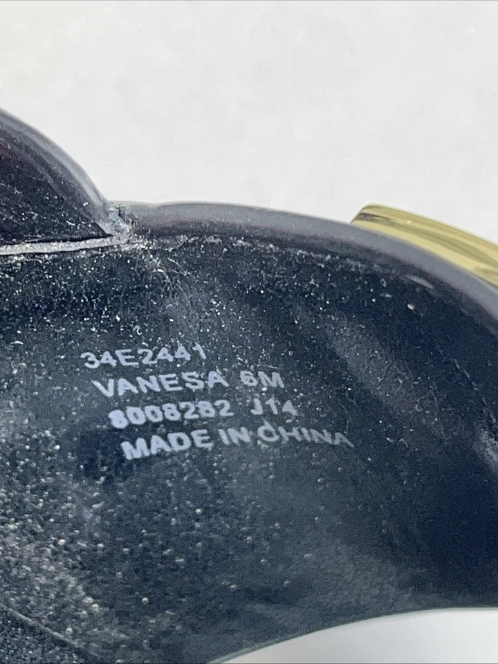 Женские сандалии на черном каблуке Calvin Klein размер 6 средние см. фотографии - Изображение 4 из 4