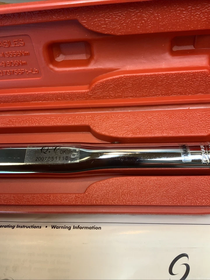 Sunex Tools 9701A 10-150ft. Lb 1/2” Drive Torque Wrench - Image 4 of 4