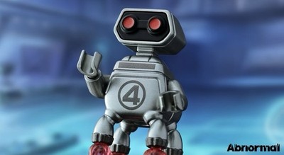 LEGO Marvel Comics Abnormal Custom Fantastic Four Dark Herbie Robot Minifigure