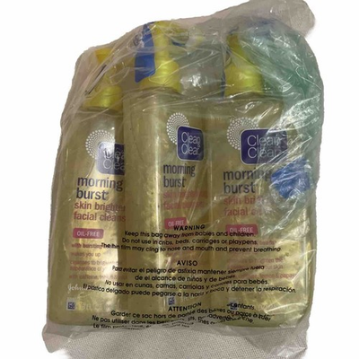 #ad 3 Clean amp; Clear Morning Burst Facial Cleanser Oil Free Bursting Beads Original $180.00
