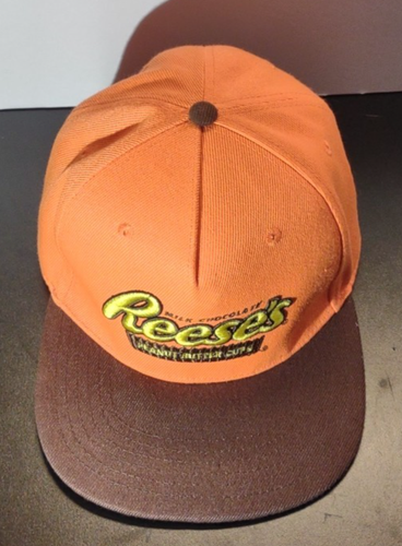 Reese’s Peanut Butter Cup Hat Cap Snap Back Brown Orange Hershey Park ...