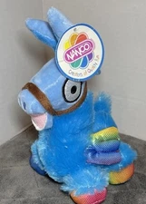 Nanco Rainbow Winged Blue Llama Fortnite Like Plush 7” Super Soft w/Tags