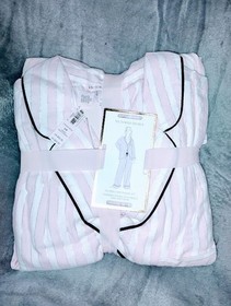 SMALL/SHORT - VICTORIA&rsquo;S SECRET SIGNATURE FLANNEL STRIPED LONG PAJAMA SET - NWT