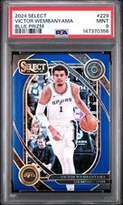PSA 2024 Panini Select Courtside #229 Victor Wembanyama Blue Prizm Holo POP/5 🦄