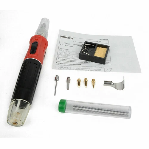 HS-1115K 10 IN 1 Tragbar Butan Gas Lötkolben Kit Schweißen Kit Brenner Stift USA - Bild 5 von 19