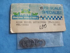 VINTAGE BOLINK 5222 REAR WHEEL RETAINERS C CLIPS BL-5222 NIP
