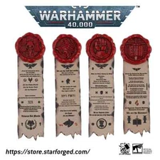 Starforged Warhammer 40K Imperial Fist & Space Wolf Brooch Purity Seals