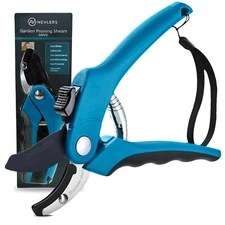 Nevlers Garden Scissors Blue ANVIL Pruning Shears Stainless Steel 8 mm Cutting