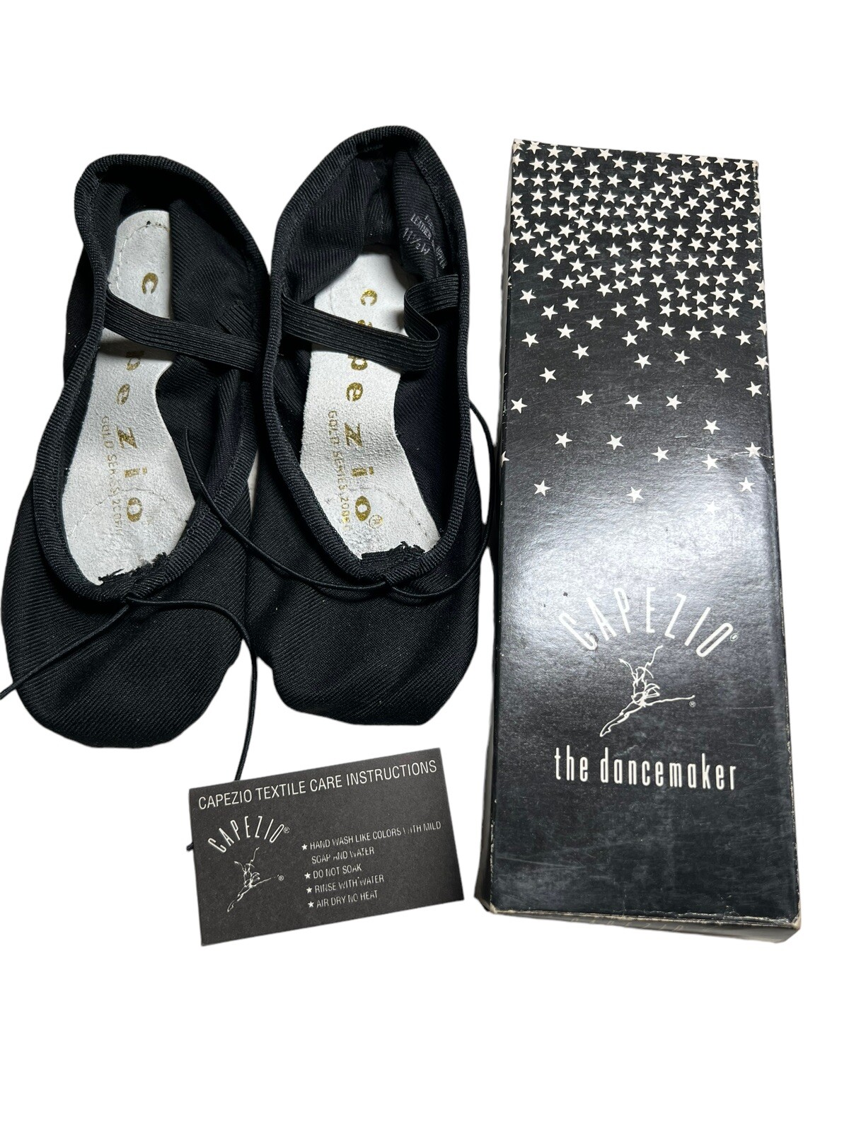 SAOLA NOS CAPEZIO Suola Split TELA Balletto PANTOFOLA 2006C Nera Bambino Taglia 11 1 2 W Danza