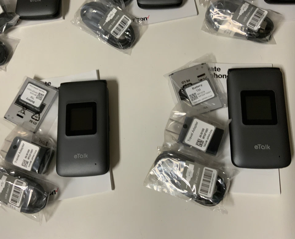 📞 Verizon Prepaid eTalk LTE gray Phone 👉NO SIM CARD INCLUDED👈LOT OF 5 🆕 - Image 2 of 4