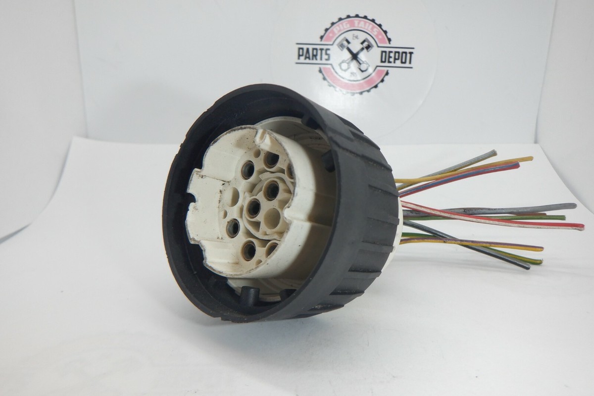 BMW ROUND Wiring Connector Terminal Plug 12 PORT 10 PIN W/ PIGTAIL  