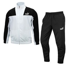 Puma Men CB Woven Training Suit Set Black Jacket Pants Casual Jersey 58284601