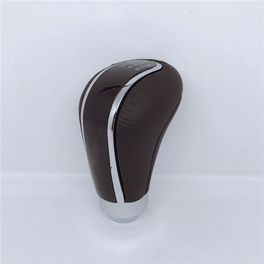 Universal Black 5Speed PU Leather Manual Car Gear Shift Knob Stick Lever＋Adapter - Image 4 of 4