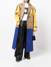 Tommy Hilfiger Oversized Combo Detach Romeo Hunte Trench Coat S Cotton New