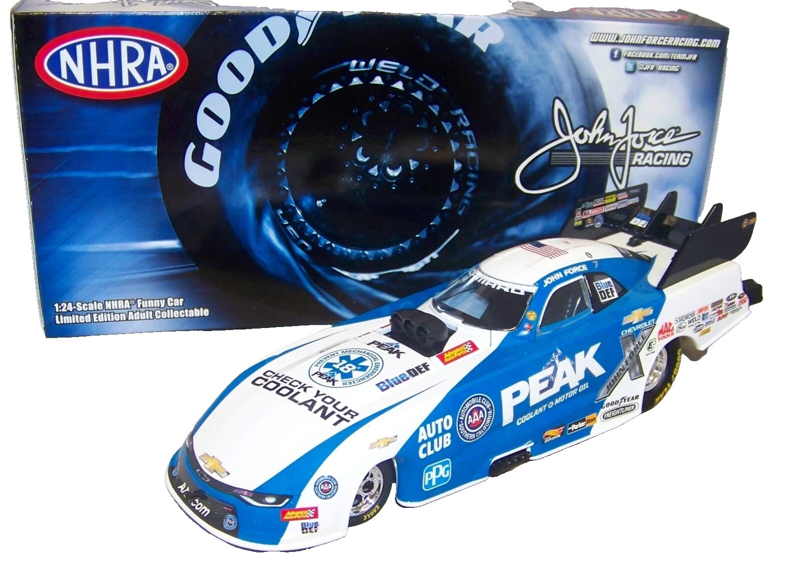 Action Diecast Sport & Touring Cars NHRA 2018 año del vehículo
