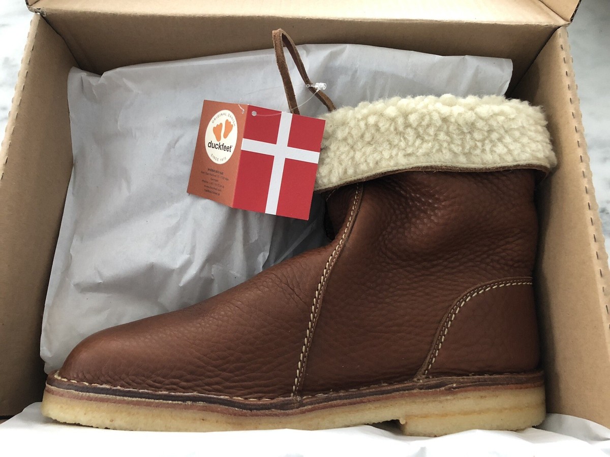 Duckfeet Arhus Nut Wool-Lined Pebbled Leather Boot 45 BNIB  display picture 3