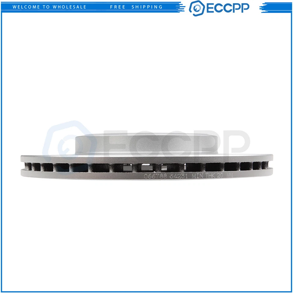 Front Rear Brake Rotors + Ceramic Pads for 2002 2003 2004 2005 2006 Mini Cooper - Image 4 of 4