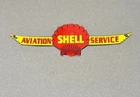 VINTAGE 19” SHELL WINGS PORCELAIN SIGN CAR GAS TRUCK GASOLINE MOTORCYCLE