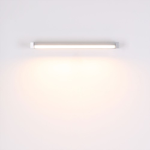 Lampada Parete Lampada da Corridoio LED Bagno Metallo Argento IP44 - Foto 9 di 12