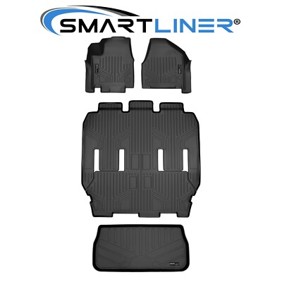 SMARTLINER Custom Fit Floor Mats Cargo Liner 2021-2025 Chrysler Pacifica Voyager