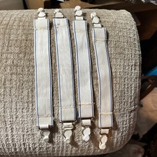 Two Sets Of Four Vintage Garter Corset Hose Clips