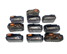 Lot of 10 Ridgid  Batteries For Parts or Repair