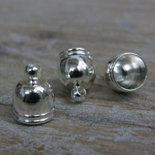 Findings Tasse  End Caps Only Jewellery Silver  11 X 8 mm TC6