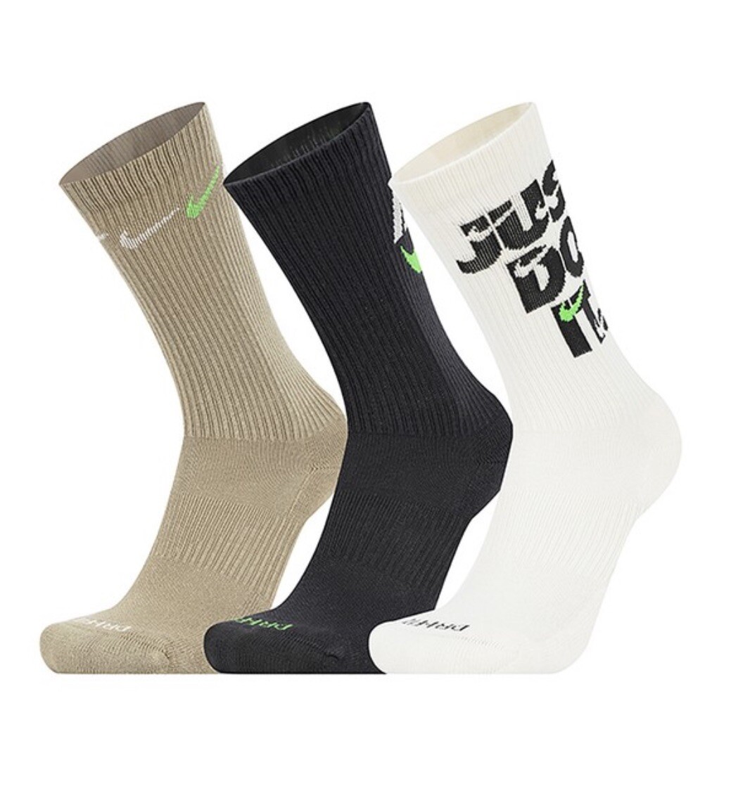 Men's Nike Everyday Plus Cushioned 3Pack Crew Socks Multicolor eBay