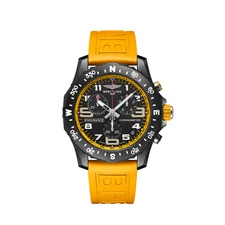 BREITLING ENDURANCE PRO CHRONOGRAPH YELLOW RUBBER STRAP WATCH X82310A41B1S1