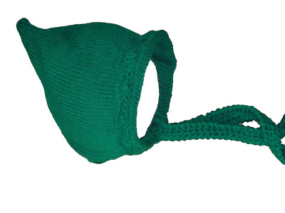 Gestrickte Baby Kleinkind Mütze 6-12M Smaragdgrün Häkelmütze Pixie Beanie
