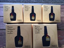 A Week Of Makers Mark  Socks. 5 Pair Set. New Boxed. Free Ship USA