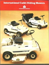 INTERNATIONAL IH CADET RIDING MOWERS LAWN & GARDEN BROCHURE