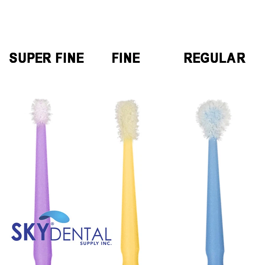 Microcepillo Aplicador Puntas Microcepillo Dental Regular/Fino/Súper Fino 400/pk Foto 2 de 2