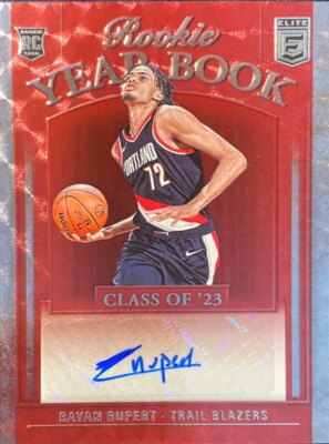 2023 Donruss Elite Rookie Yearbook Autographs#2 Rayan Rupert 