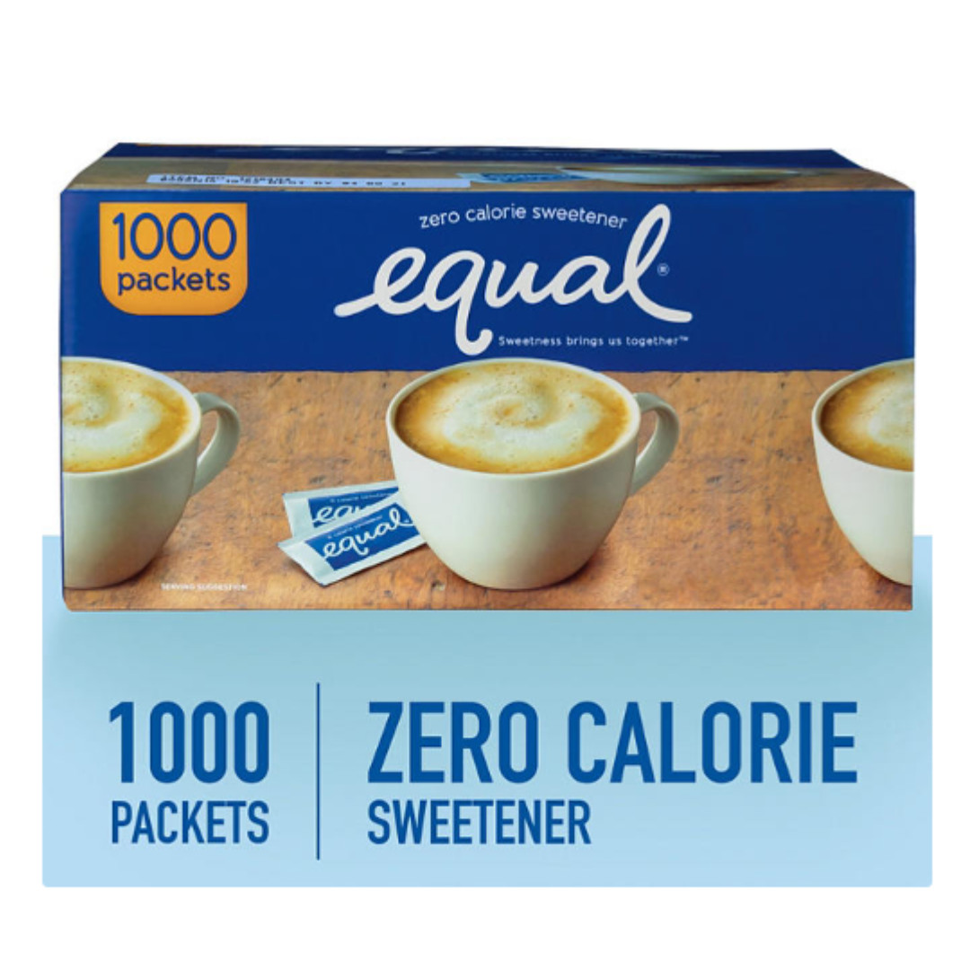 Equal Zero Calorie Sweetener Packets 1000 ct