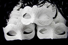 Paintable Masquerade Party Masks - 24Pcs Box Set