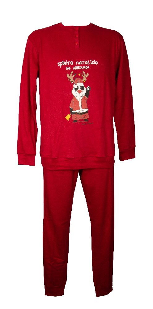 СУМАСШЕДШАЯ ФЕРМА Херрен-Зимняя пижама-Интерлок-Баумволле Лангарм Серафим-Краген Артике 8990₽