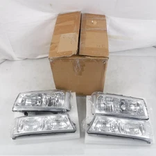 Pair Of Pit66 Headlight And Signal Lamps For 2003-2006 Chevrolet Silverado 1500