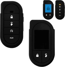 2 Pack Remote Case for Viper, Soft Silicone Car Key Case Shell, Protective Fob C