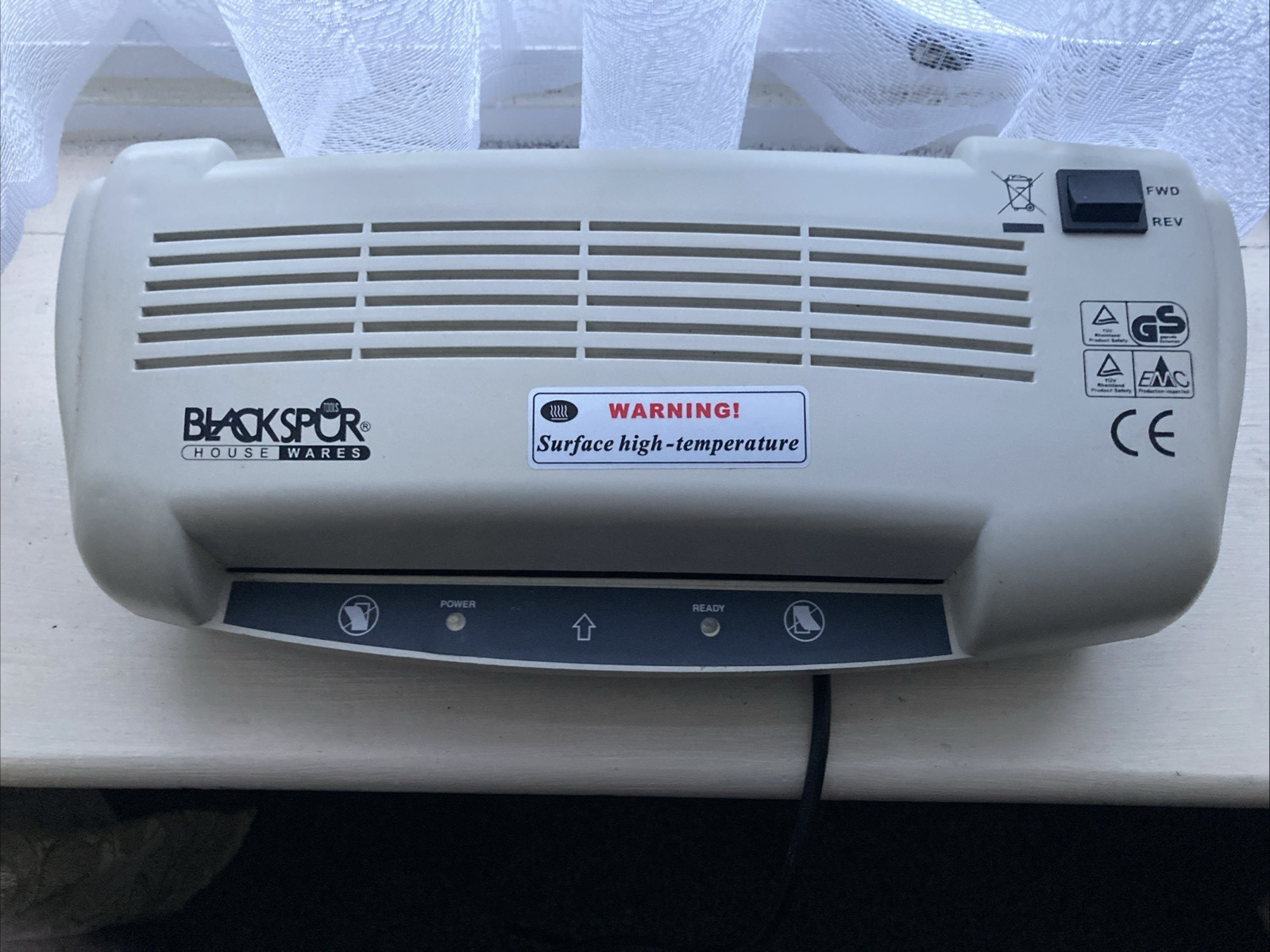 Blackspur Housewares A4 Laminator Model LM 229A