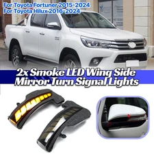 LED Sequential For Toyota Hilux Fortuner 16-24 Side Mirror Turn Signal Light 2x