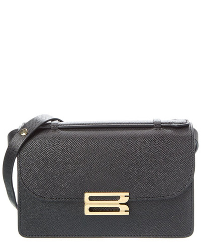 Victoria Beckham B Logo Leather Crossbody Women's Black